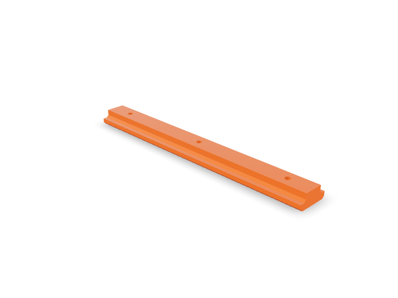 Rail System Mount 200mm in FormRig Orange
