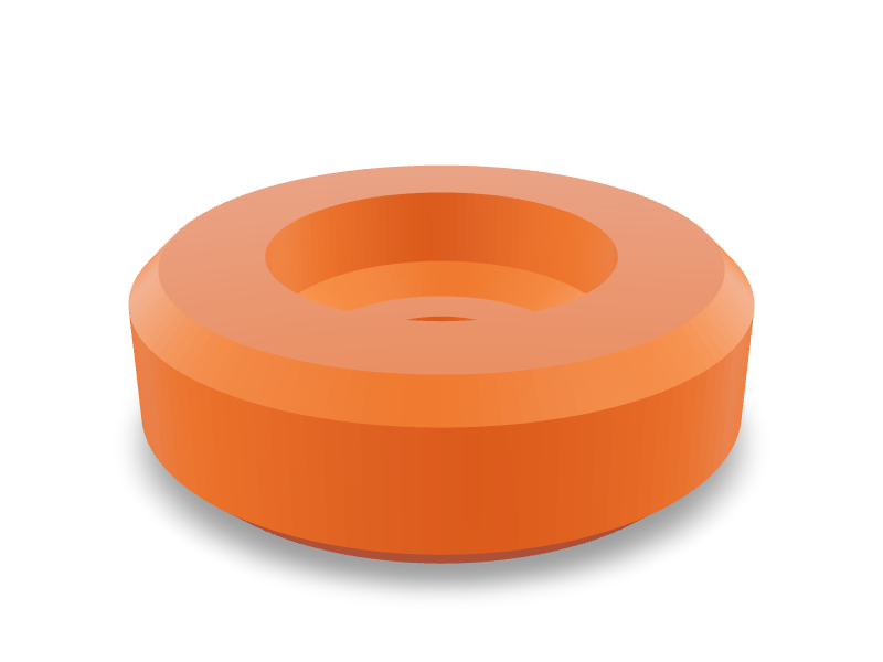 1/4-20 Camera Mount in FormRig Orange