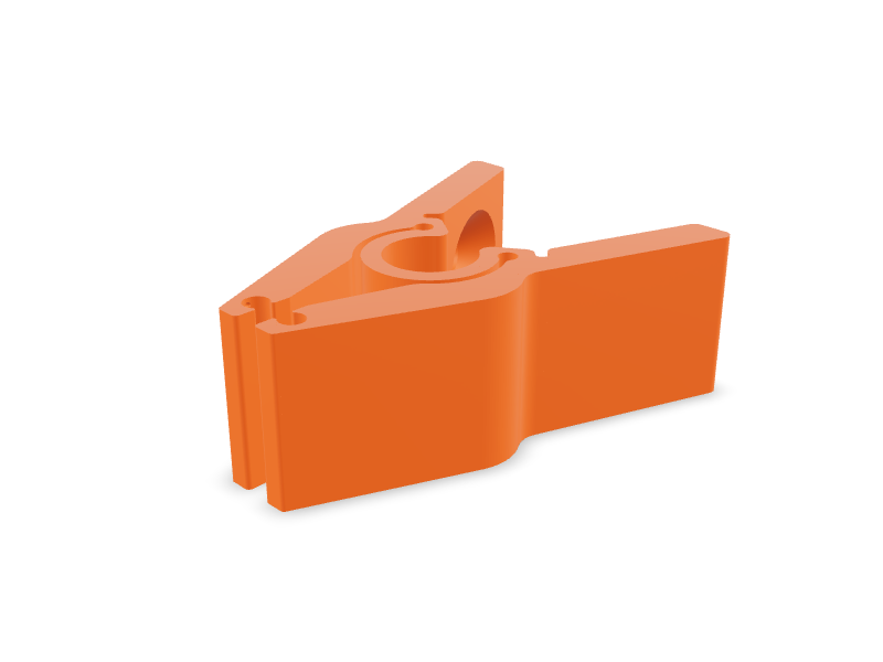 Spring Clamp Mount in FormRig Orange