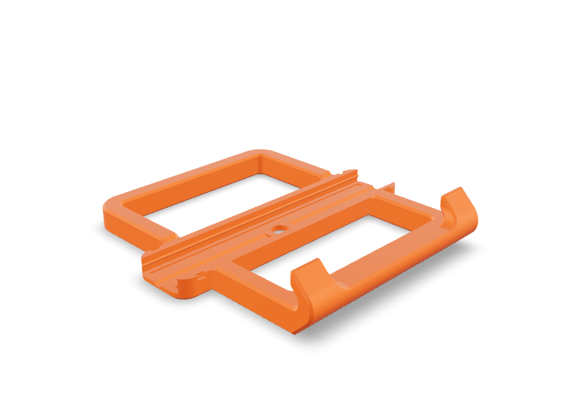 Tensioned Laptop Mount in FormRig Orange