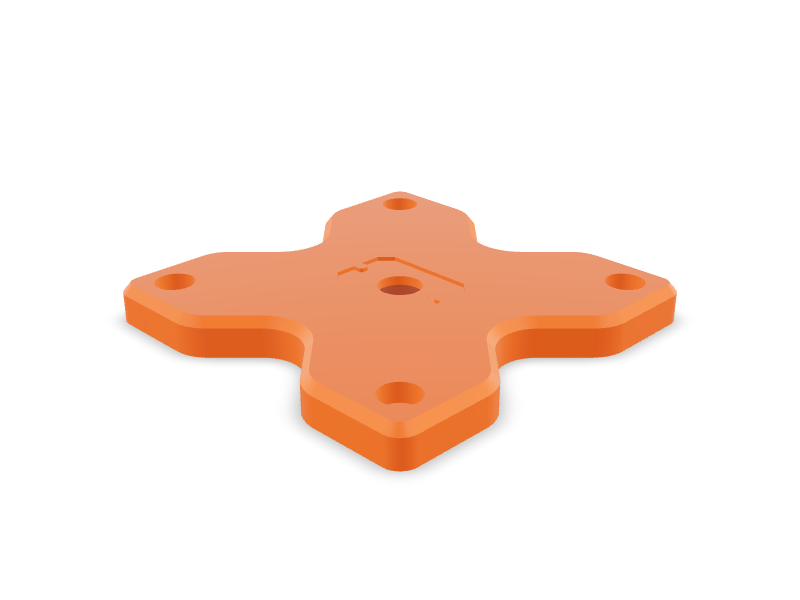 VESA Monitor Mount in FormRig Orange